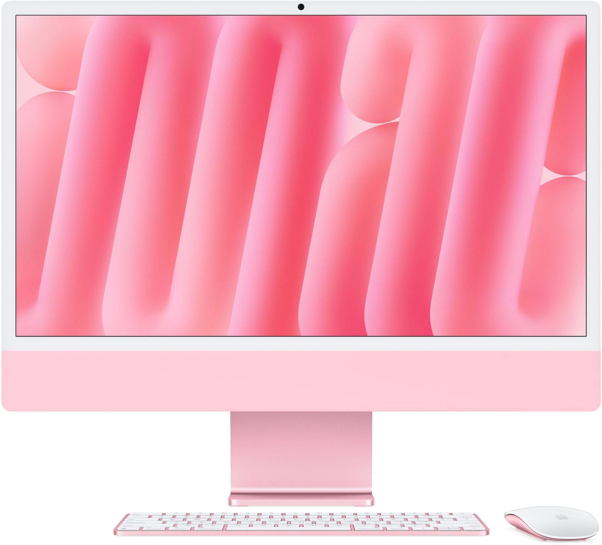 Apple iMac 2024 M4 8 Core | 24" | 16 GB | 256 GB SSD | rosa | Apple tillbehör | DK