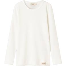 MarMar Copenhagen Plain Tee LS Stl. 4Y/104 fepojkar - Toppar Från Magasin - Gentle White (4Y/104)