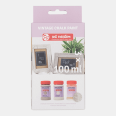 Art Creation Kalkmaling Beige Crackle Set - 3 x 100 ml
