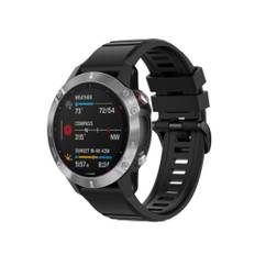 Garmin Fenix 5/6/6 Pro - Silikone sports urrem 22mm - Passer til håndled omkreds 160-210mm - Sort