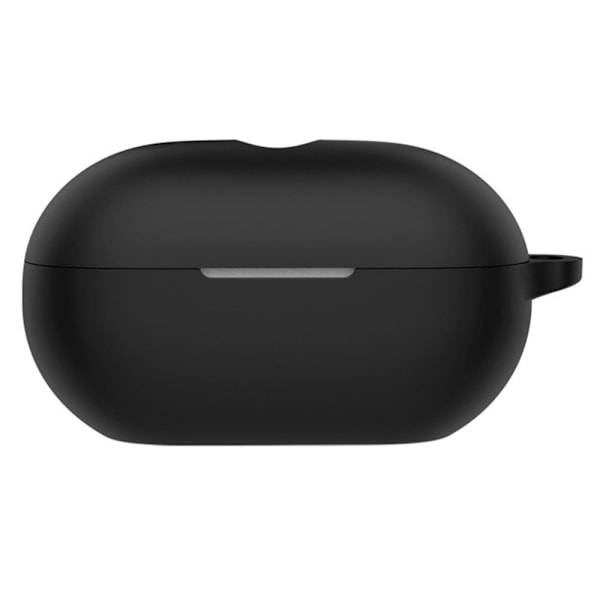 Beats Solo Buds silikoneetui ridsefast Bluetooth-hovedtelefon cover med hængende spænde - Sort