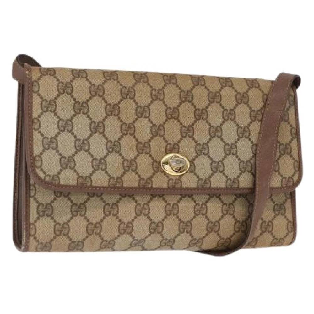 Gucci Vintage Pre-owned Plastic Crossbody Taske - Vintage - Dame - Beige - ONE SIZE - Tyl