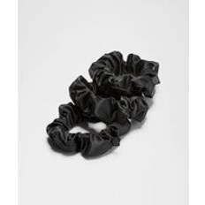 lululemon – Uplifting Scrunchies aus Satin 3er-Pack in Black - One Size