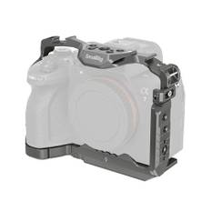 SMALLRIG A7R5 A74 Cage Schnellwechselkäfig für Sony A7R V / A7 IV / A7S III / A7R IV / A1, Kamerakäfig mit patentiertem HawkLock-Stil Cold Shoe/NATO-Schiene/Schnellwechselplatte für Arca - 4481