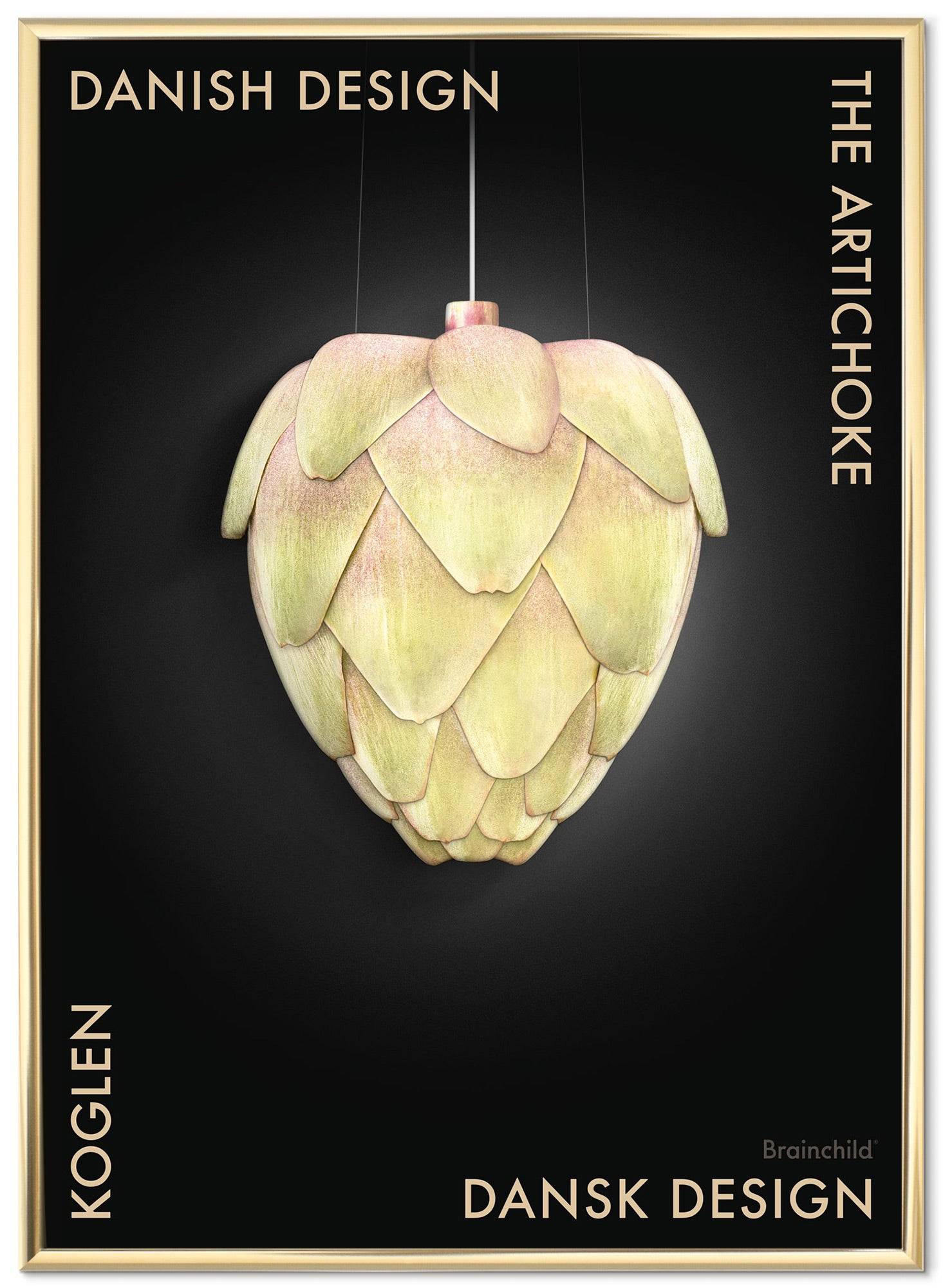 Brainchild – Plakat – Danish Design – Sort – Artiskok