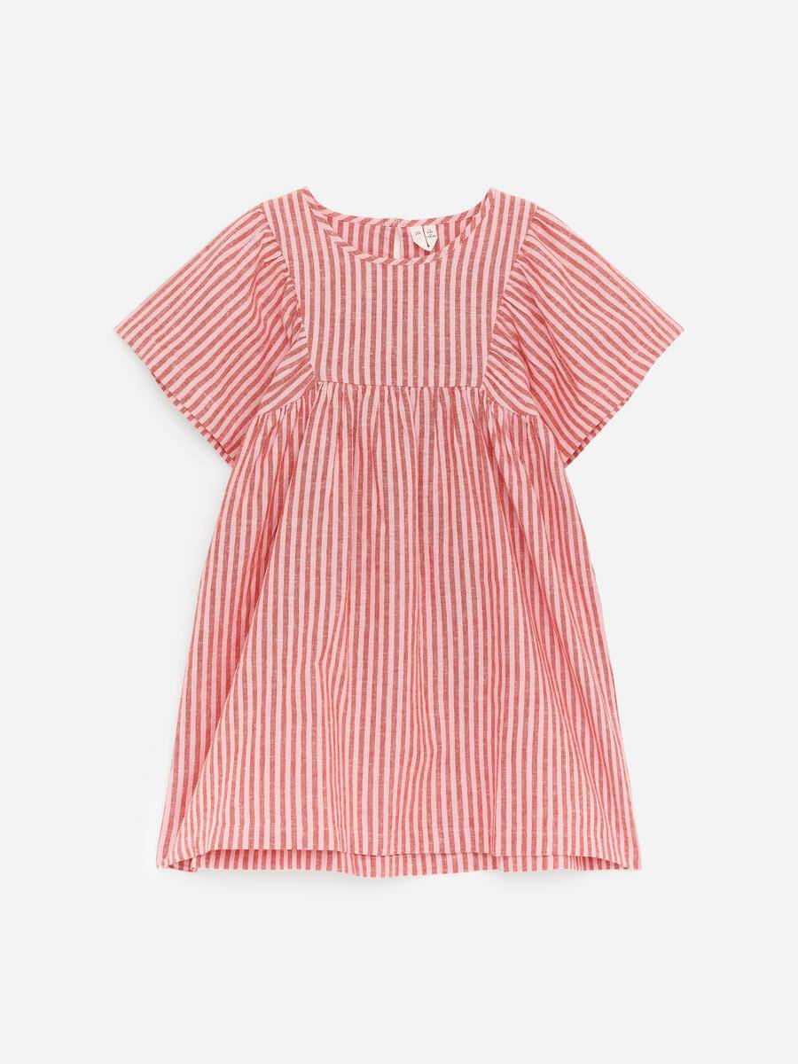ARKET Cotton Linen Dress -Red, 122