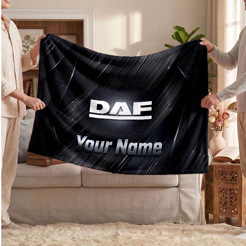 DAF Flanellfilt, Personlig Text med Namn, Mjuk Pläd för Hemmet, Gåva