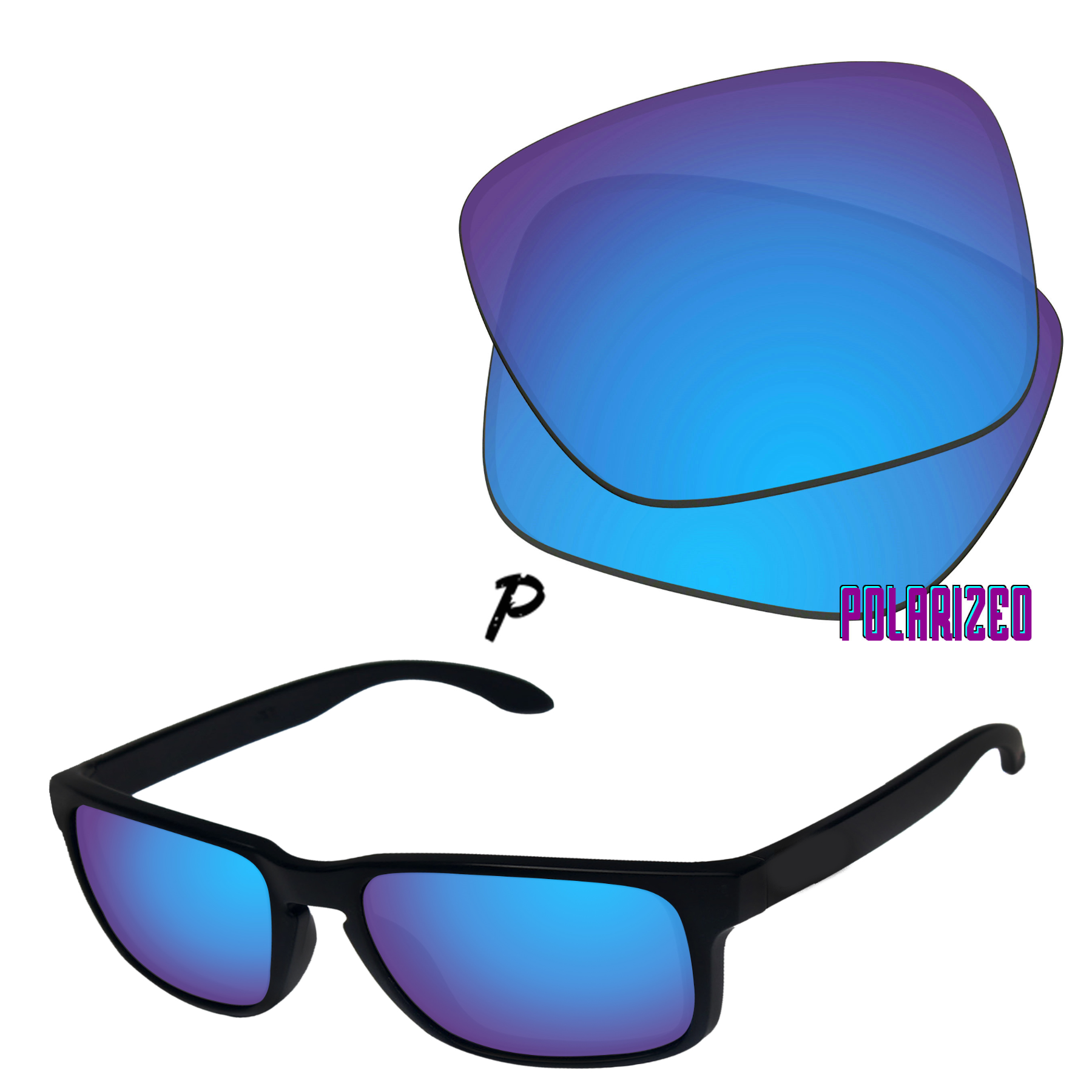 SunglassDoctor Polarized Replacement Lenses for Oakley Holbrook XL OO9417 59mm Sunglasses - Multiple Options