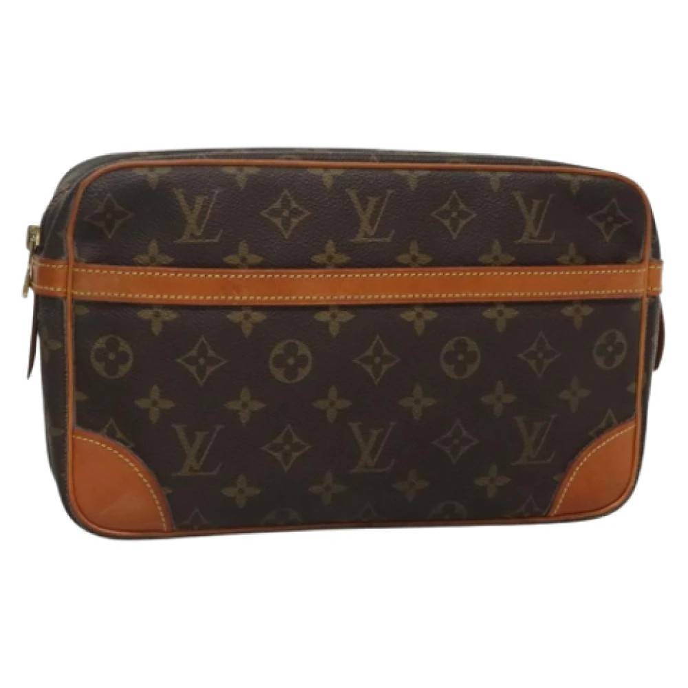 Louis Vuitton Vintage Pre-owned Canvas clutches - Vintage - Dame - Brun - ONE SIZE - Tyl
