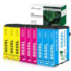 Greenjob 603XL Druckerpatronen für Epson 603 Tintenpatronen Kompatibel mit Epson Expression Home XP-2100 XP-2105 XP-3100 XP-3105 XP-4100 XP-4155 Workforce WF-2810 WF-2830 (3 Cyan, 3 Magenta, 3 Gelb)