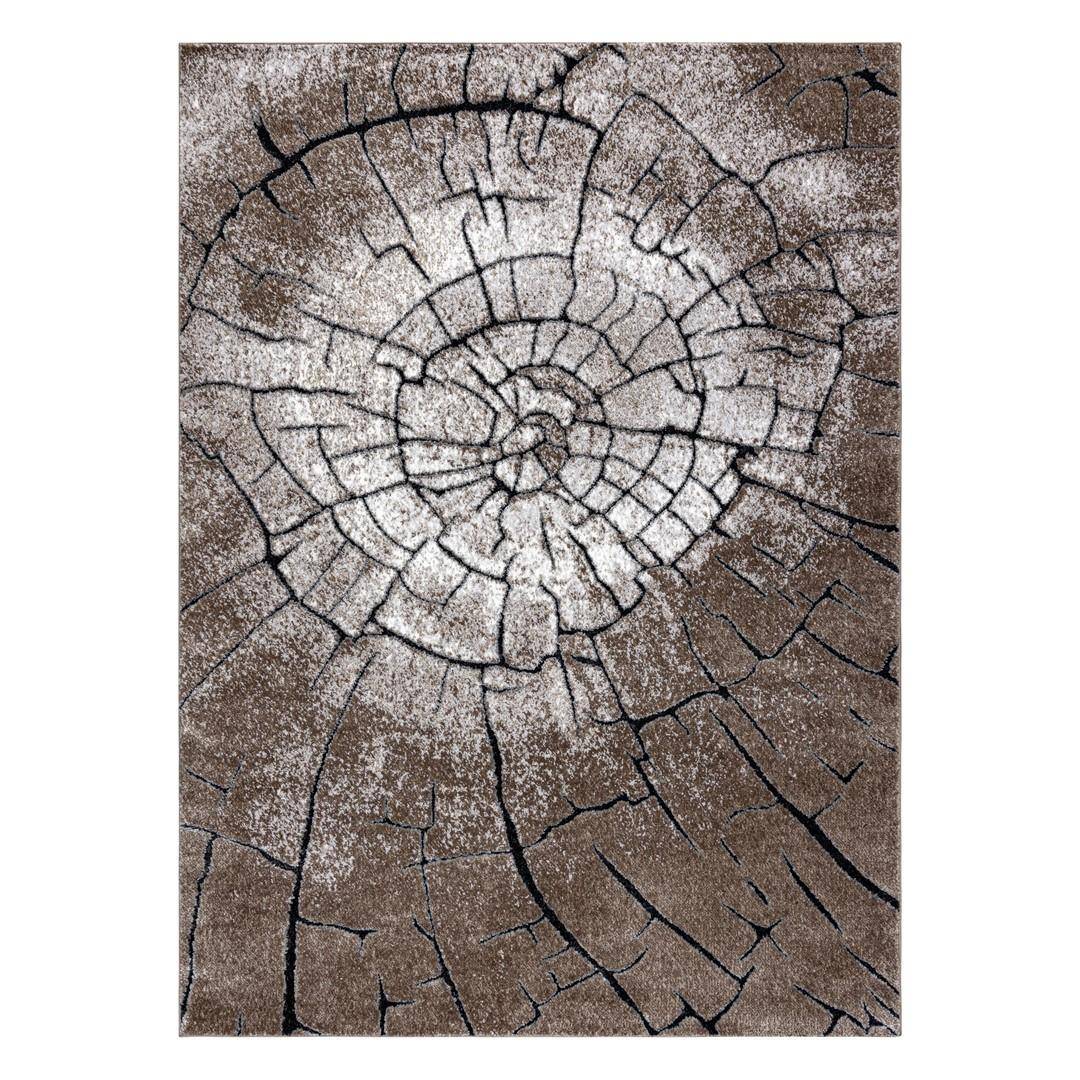 Gulvtæppe brun 80×150 - Hakano Vers Wood