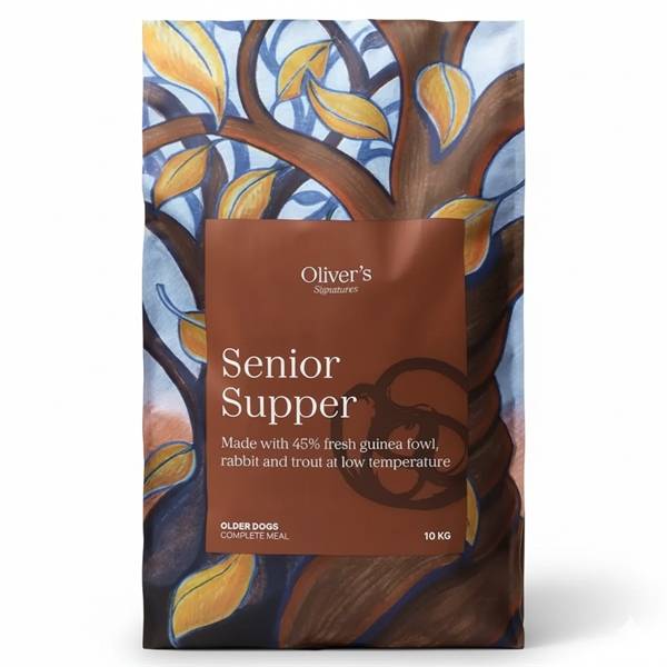 Olivers Signature Senior Supper hundefoder, 2 x 10 kg