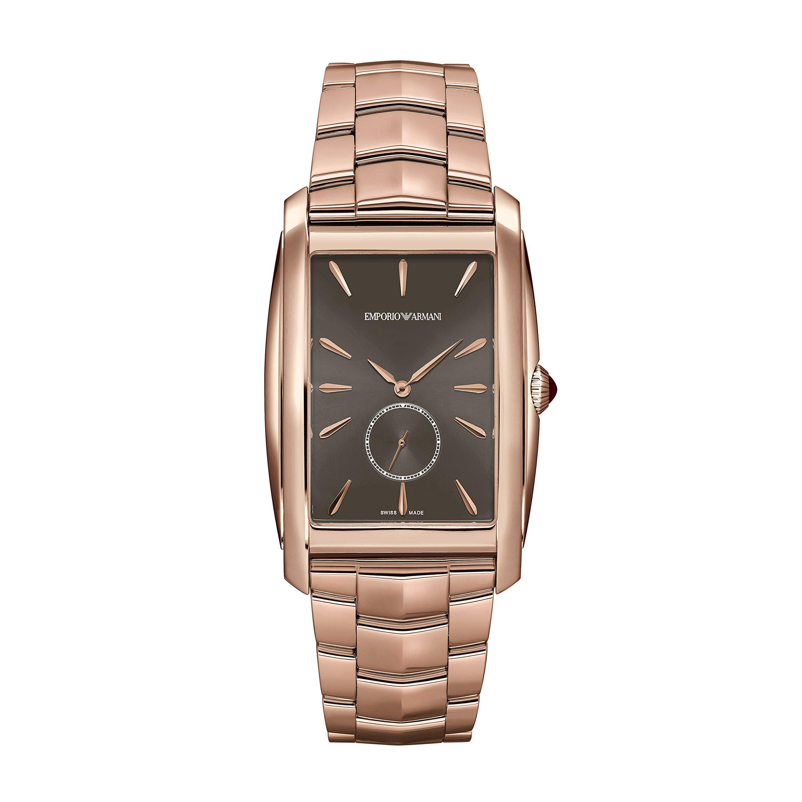 EMPORIO ARMANI RECTANGLE Wristwatch ARS8355 Rose Gold [Armani Swiss] Men's