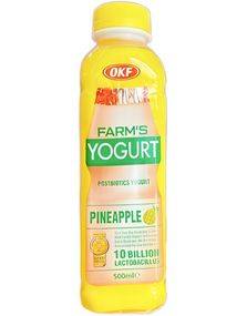 OKF Farm's Yoghurt Ananas - Drickyoghurt med Ananassmak 350 ml (Korea)