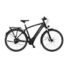 Fischer E-Bike Trekking, VIATOR 6.0i Elektrofahrrad für Herren, RH 50 cm, Mittelmotor 90 Nm, 36 V Akku im Rahmen, Graphit metallic matt, 28 Zoll