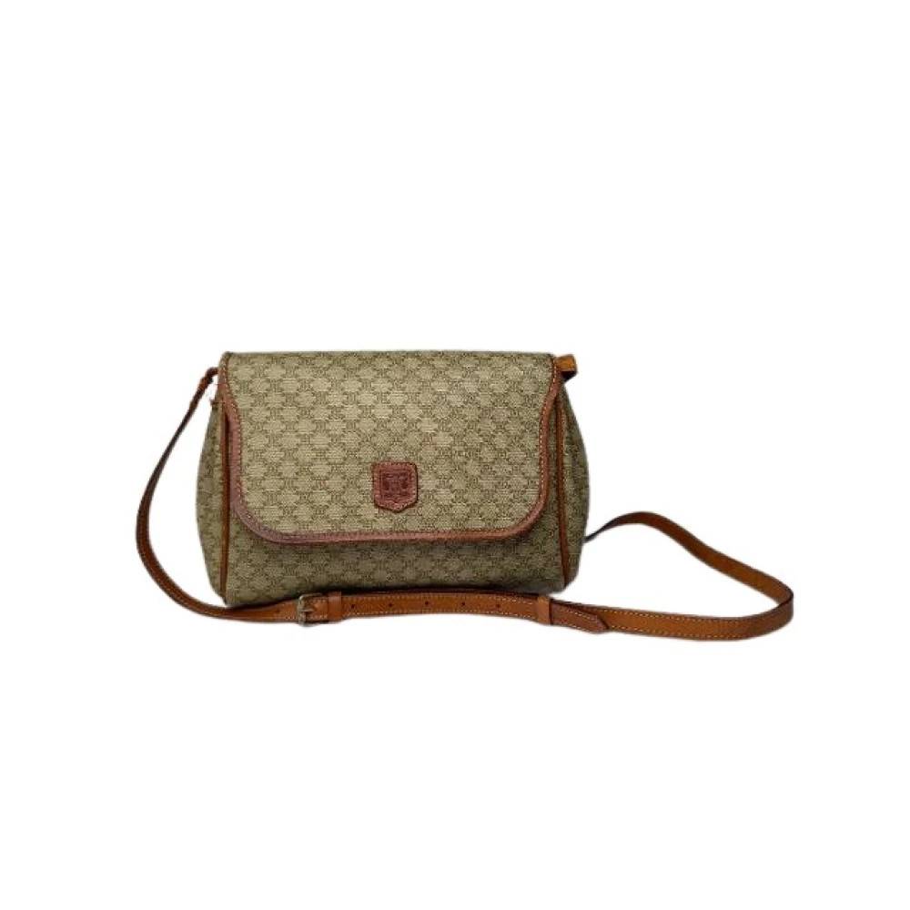 Celine Vintage Pre-owned Vintage Skuldertaske - Vintage - Dame - Beige - ONE SIZE - Uld