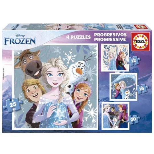 Educa Disney Frozen Pussel Multi Pussel 19735 lek barnspel aktiviteter kreativitet