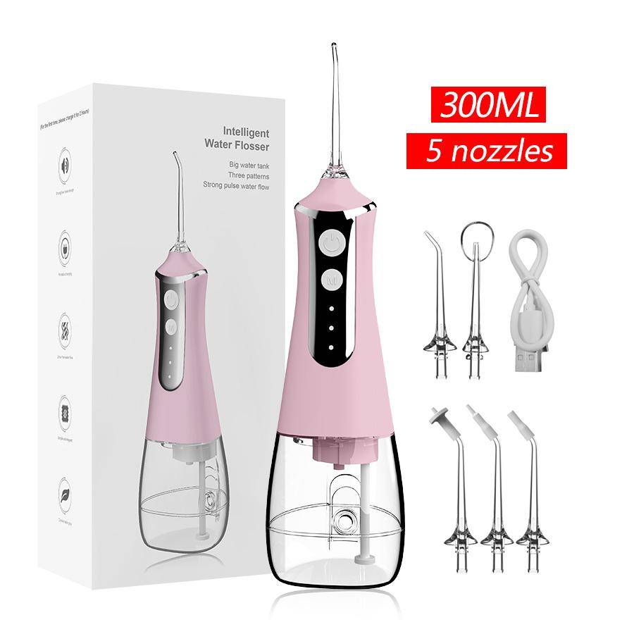 Dental Flusher Portable Tooth Scrubber Handheld Oral Cleaning, Stone Removal, Water Floss, Dental Scrubber
