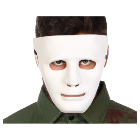 Atosa Vit Halloweenmask - Vuxna