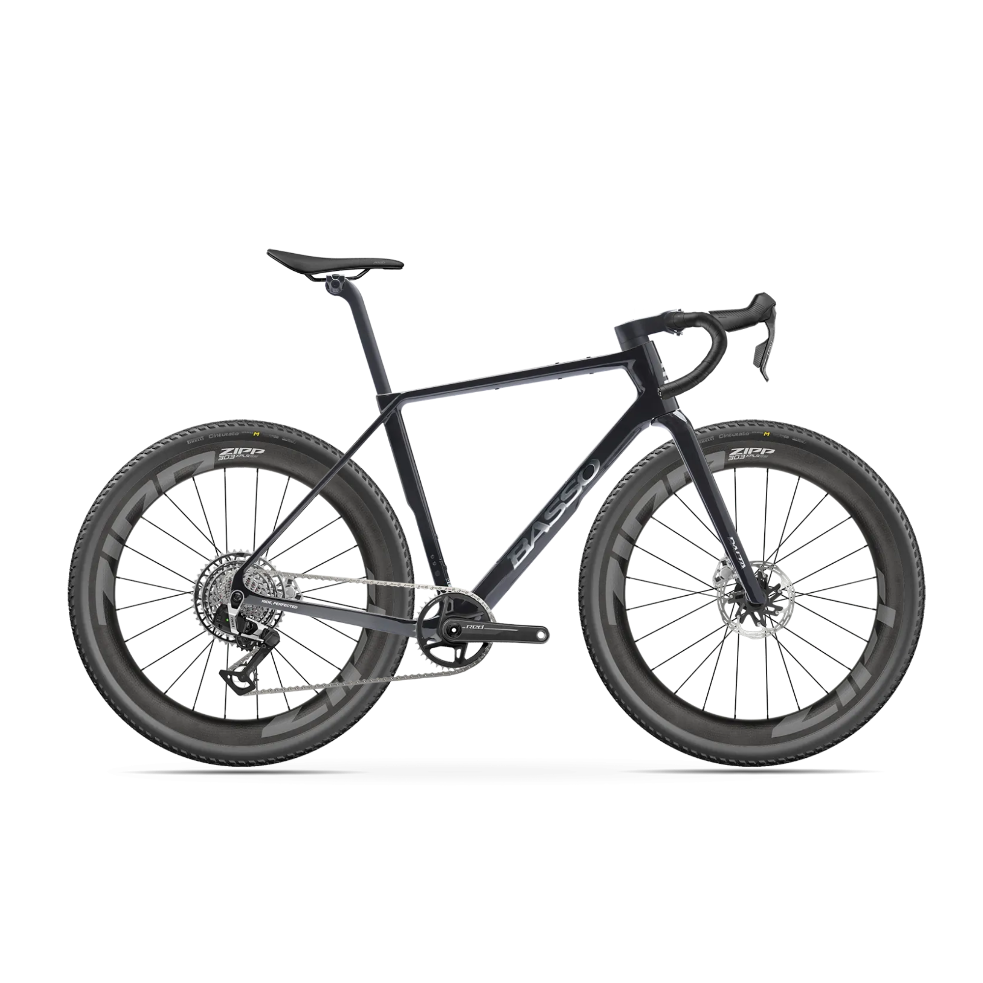 Palta III SRAM Red XPLR - Zipp 303 XPLR - Basso - Carbon Chrome / XL / 420mm
