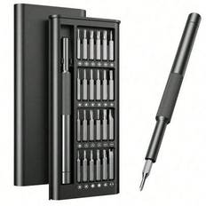 1 st. 25-i-1 precisionsskruvmejselsats, [lagerstål] liten skruvmejsel professionell magnetisk mini reparationsverktygssats för telefon, dator, klocka, - Multifärgad ([Uppgraderad legeringsmodell]25 delar,[Vanlig plast] 25 stycken)