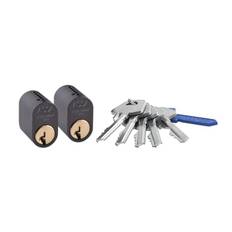Cylinder 1201x2 LL MSV Mirus 1200-Serien Oval 5 Nycklar Assa Abloy