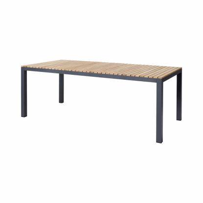 Cinas Mood Extreme bord, 100% FSC, antracit, teak, 100 x 167,5 cm
