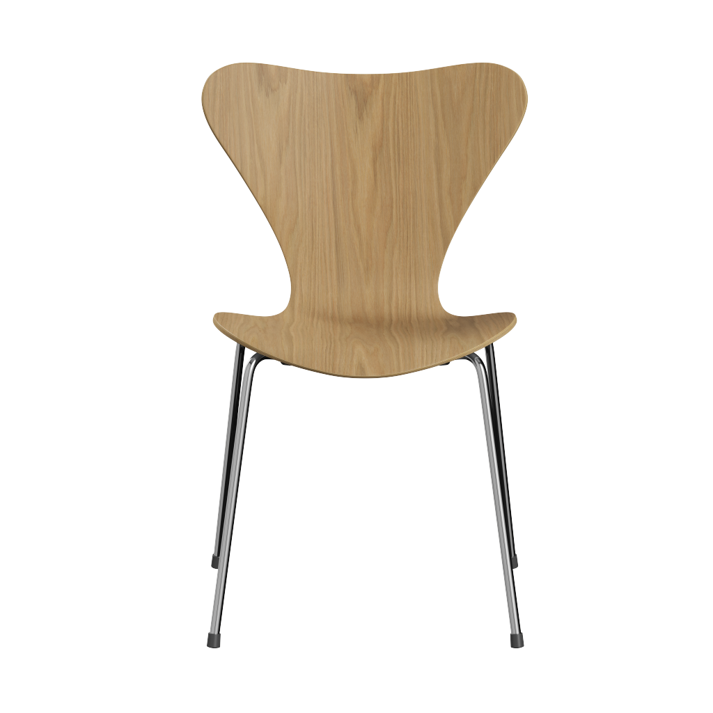 3107 Syver spisebordsstol i klar lak fra Fritz Hansen.