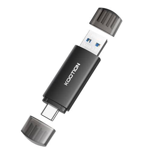 KOOTION USB Stick 256GB, USB C 256G Stick OTG 3.0 Speicherstick 2-in-1 USB 256G Flash Laufwerk Foto Type C Flash Drive 256 Gbyte für PC/Laptop, Typ-C Handy