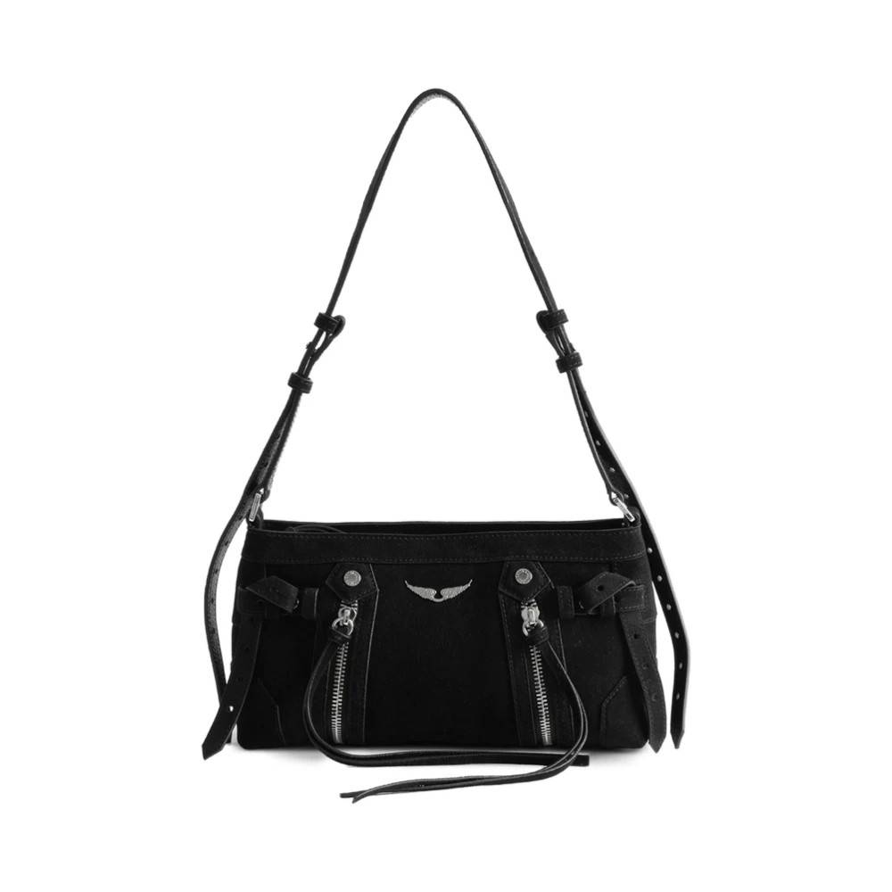 Zadig & Voltaire Madison Mini Suede Taske - Tasker - Dame - Sort - ONE SIZE - Suede