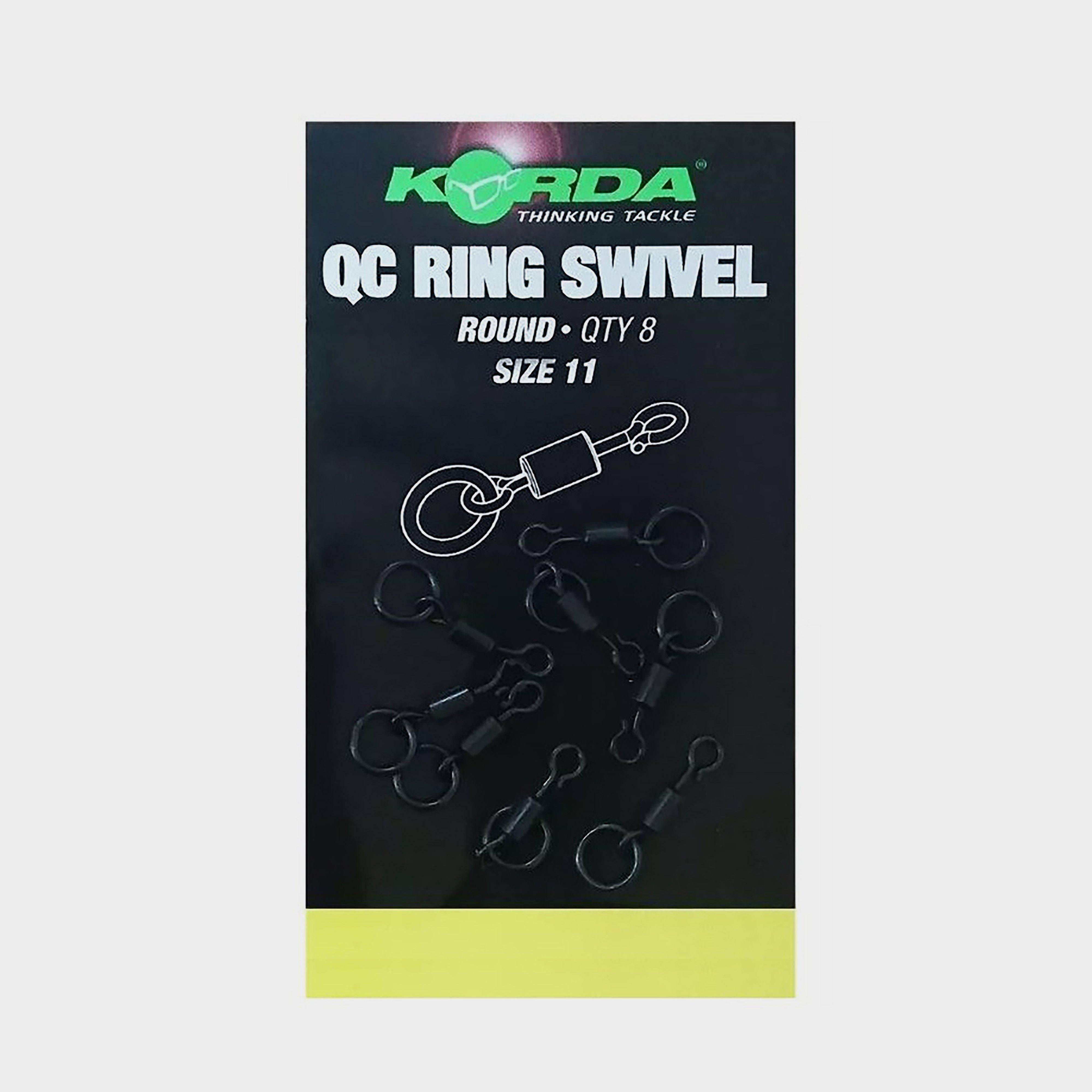 Korda Sz 11 qck Change Ring Swivels, Black