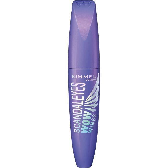 Mascara - RIMMEL - Scandaleyes Wow Wings - Extreme Volume - 2-in-1 Brush - Black svart