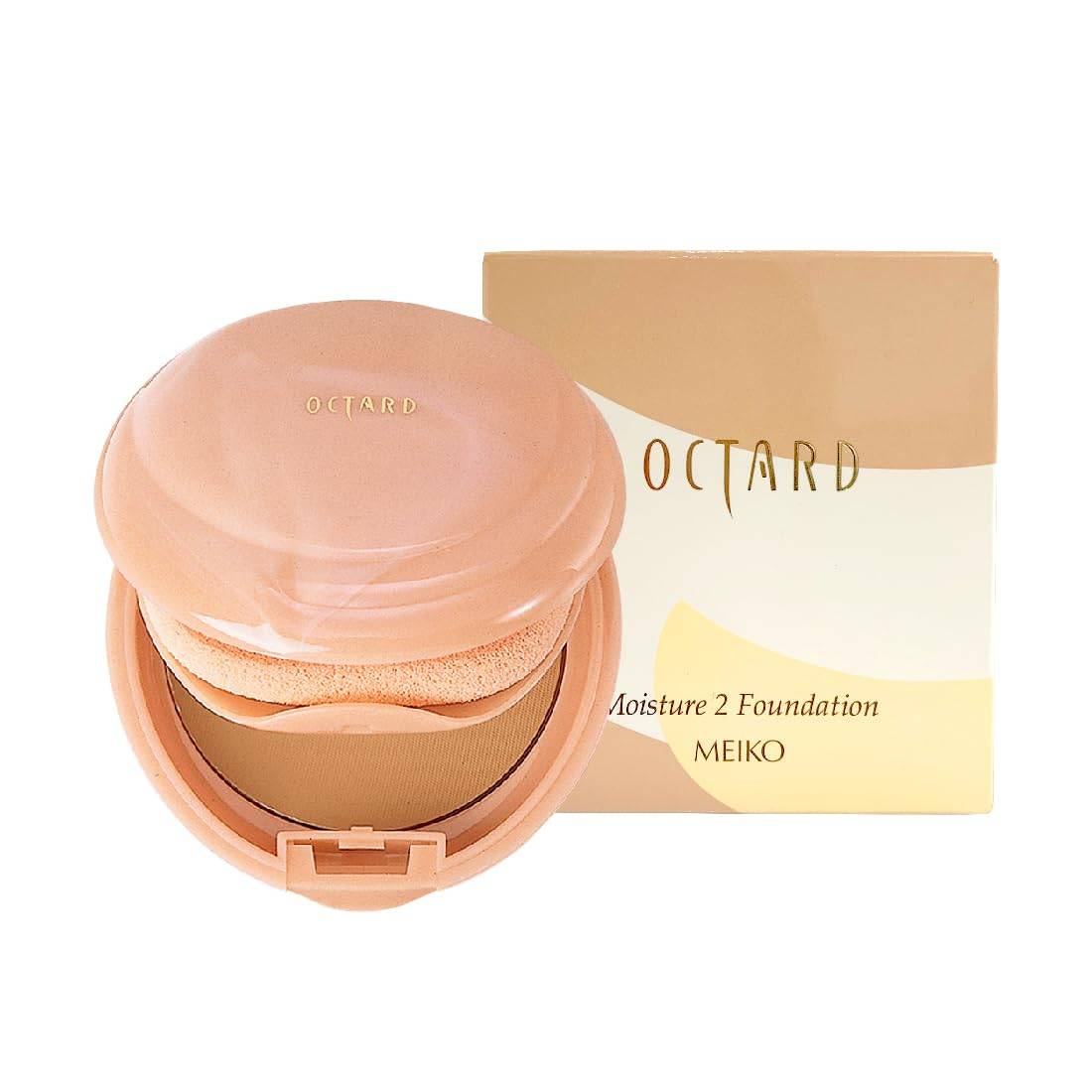 Moisture 2 852 Ocher 12g Pact with Foundation, (Cream Case, Octade) [Meiko Cosmetics]