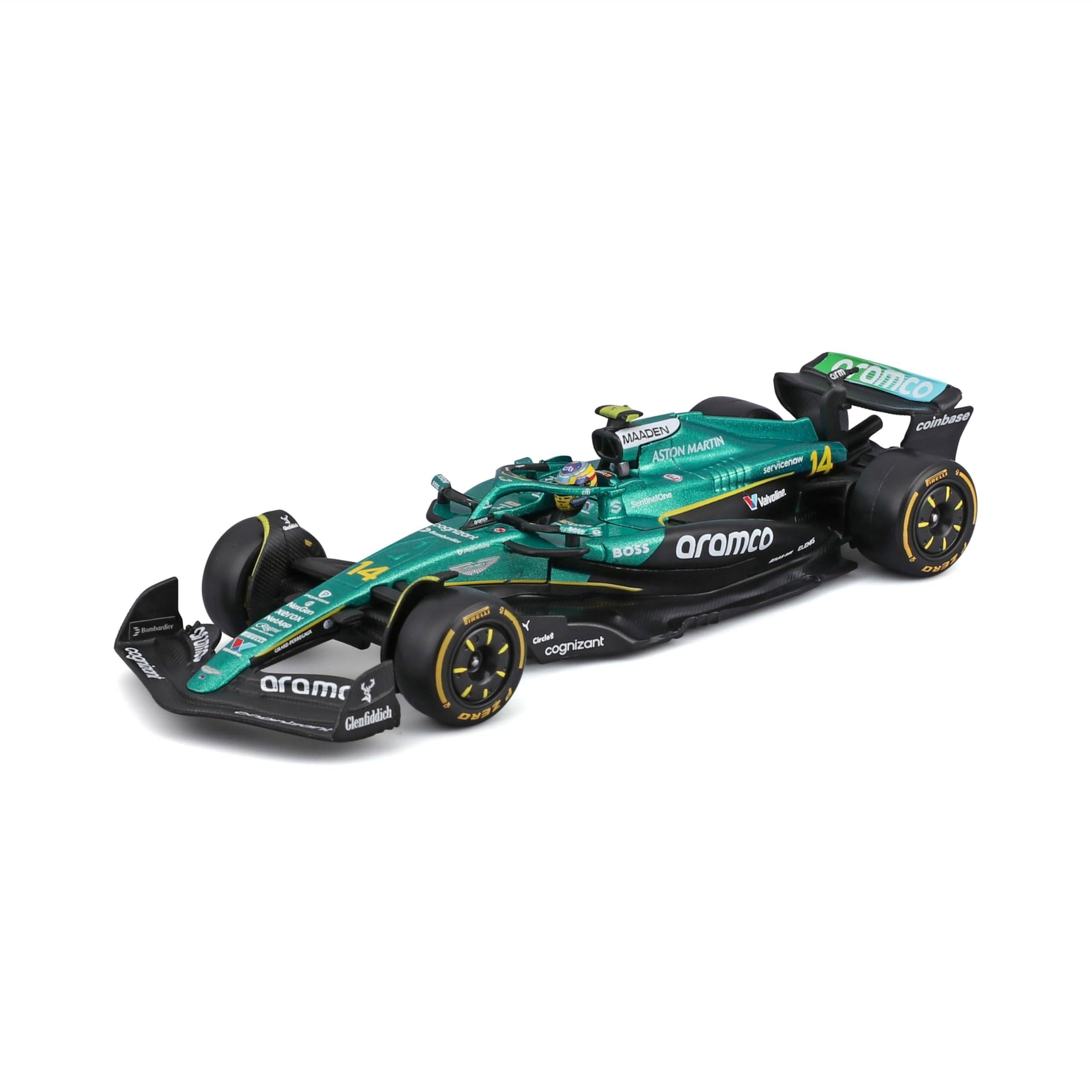Bburago 2025 Model Signature Series F1 Aston Martin Aramco Formula One Team AMR25 Fernando Alonso Diecast Model Car Finished Product 1/43 #14 /