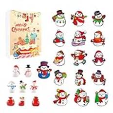 Advent Calendar 2024 | Advent Christmas Snowman | Christmas Decoration Snowman | Snowman Toy 2024 | Collectible Christmas Decoration | Christmas Calendar Countdown For Girls Boys Adults