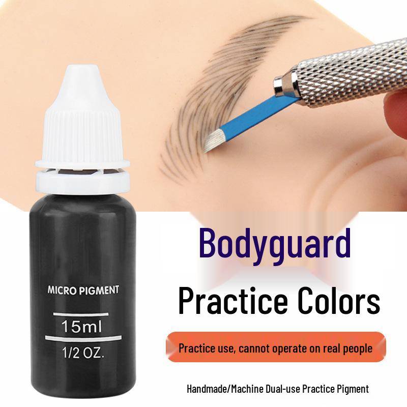 Baode Permanent Makeup Pigment för Ögonbryn, Läppar och Eyeliner – Nybörjarvänligt och Lätt att Applicera. black