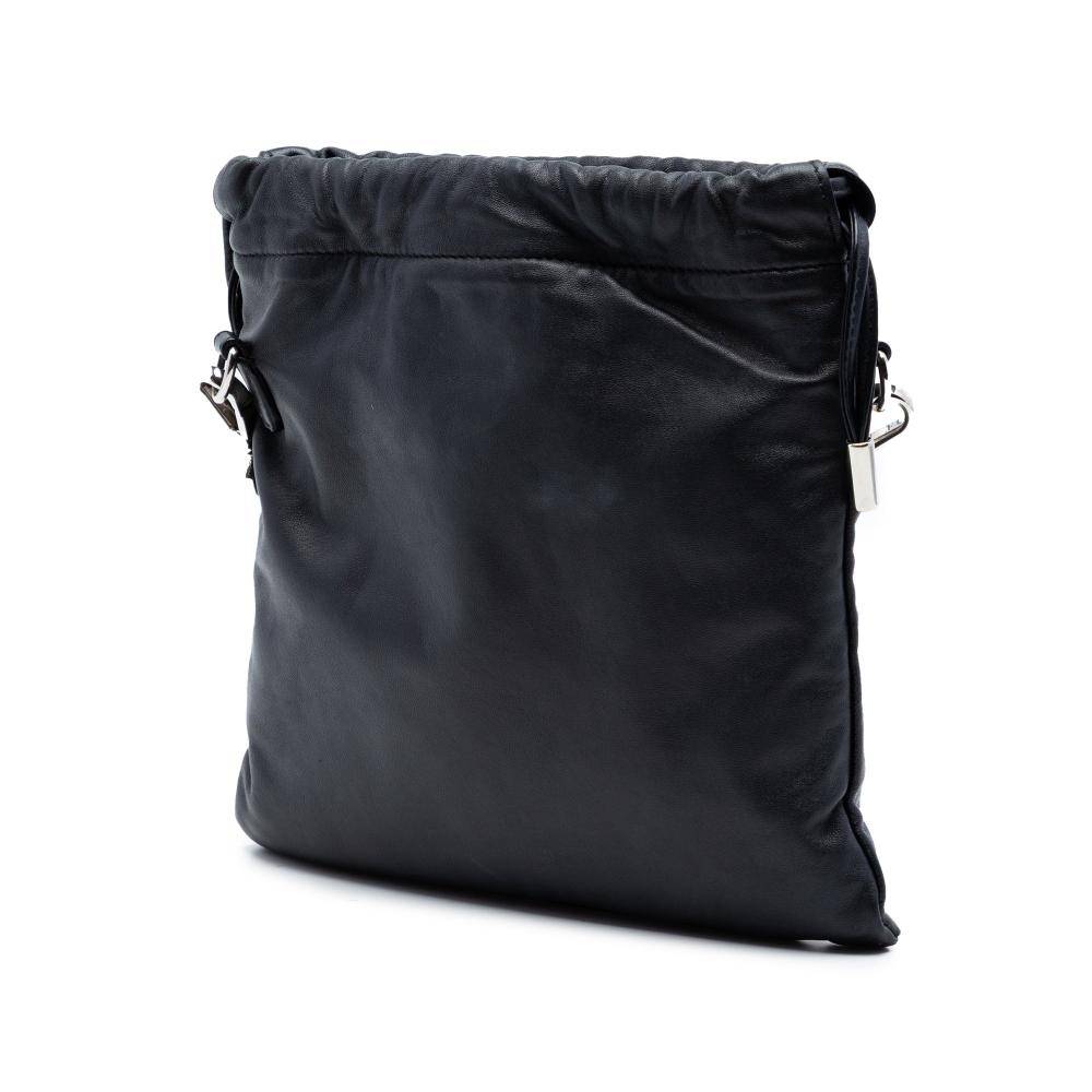 Fendi Vintage Crossbody Bag Stl.  - Black (L 22cm x W 23cm x D 1.50cm)