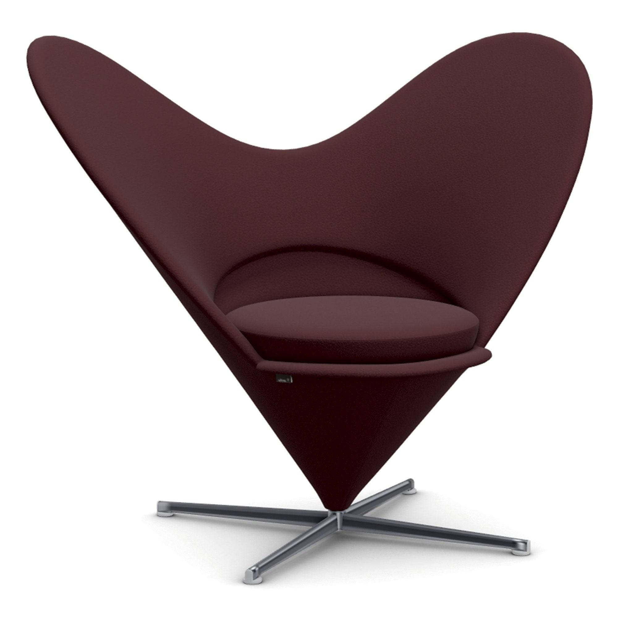 Heart Cone Chair af Verner Panton Tonus 54 dark red - Jacobsen Plus