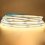 Arotelicht COB LED-remsa 12V led strip Warm White 3000K 5m COB LED-remsor utan adapter Dimbar High Density Light 320LEDs / m IP20 för sovrum kök heminredning