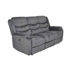 Winfield El-recliner 3-sits Soffa i Grått tyg