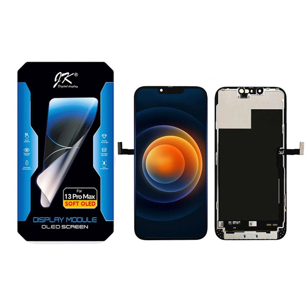 iPhone 13 Pro Max Soft OLED Skærm JK Premium – Sort