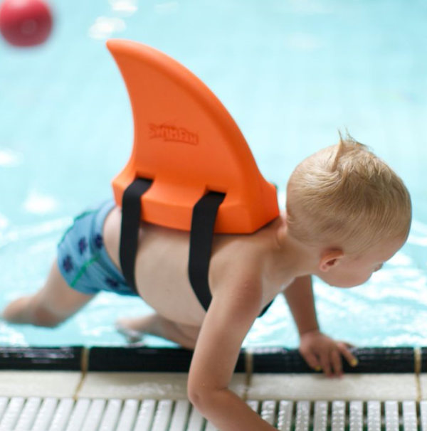 SwimFin - hajfinne svømmebælte, orange.