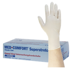 MED-COMFORT Superstretch - Vinyl engangshandsker - 100 stk. XL