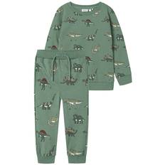 Name It Sweatset - NmmNenean - Green Bay m. Dinosaurier - Name It - 2 år (92) - Sweatset