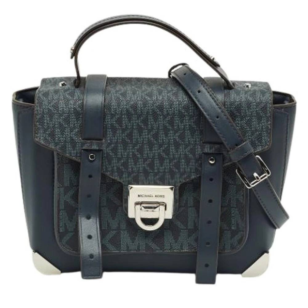 Michael Kors Pre-owned Pre-owned Canvas Håndtaske - Vintage - Dame - Blå - ONE SIZE -