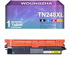 Woungzha TN248XL Tonerkassett för Brother MFC-L3760CDW DCP-L3520CDWE DCP-L3520CDW DCP-L3560CDW MFC-L8390CDW (1 gul)