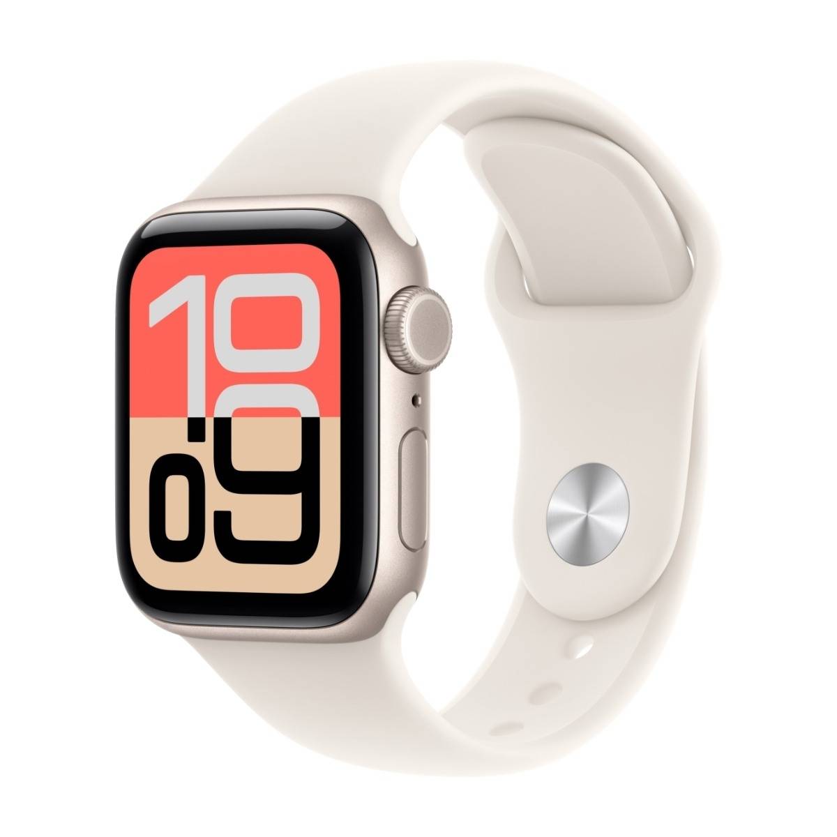 Apple Watch SE 3 GPS + Cell 40 mm stjärnglans aluminum, stjärnglans sportband - S/M