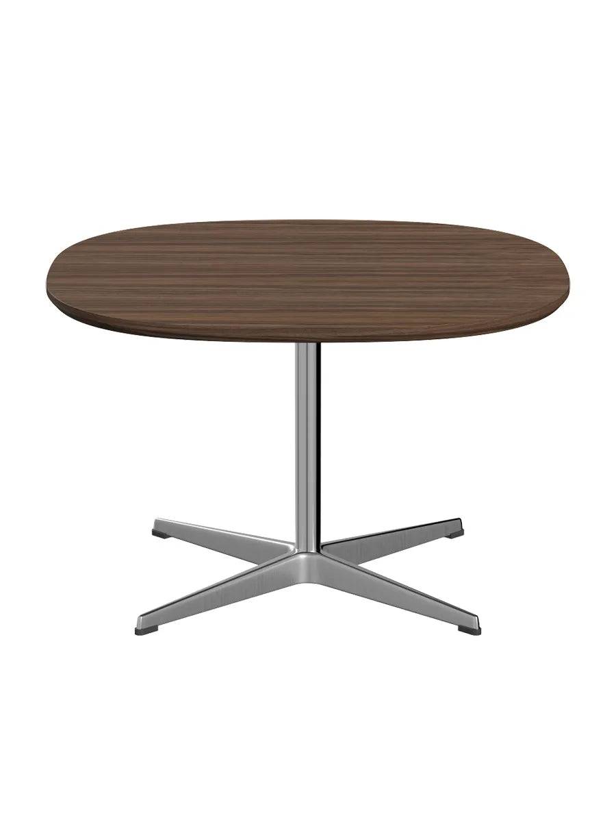 Piet Hein A202 Sofabord, 75 x 75 cm fra Fritz Hansen Valnød finér m. finérkant - Jacobsen Plus