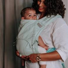 FlyClick - Half-Buckle Baby Carrier - Chevron - pastel mint - Baby