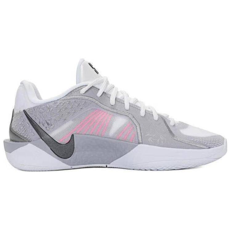 Nike Sabrina 2 Mjuka Och Bekväma Halkfria Slitstarka Låga Basketkängor Dam Grå Rosa FZ1517-100 cm rosa